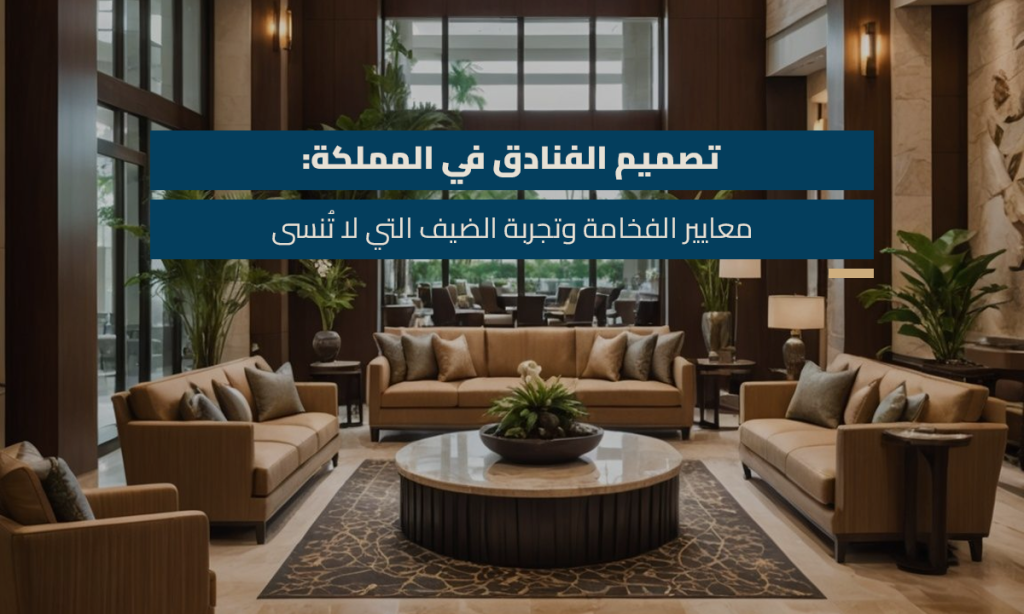 تصميم الفنادق في المملكة معايير الفخامة وتجربة الضيف التي لا تُنسى